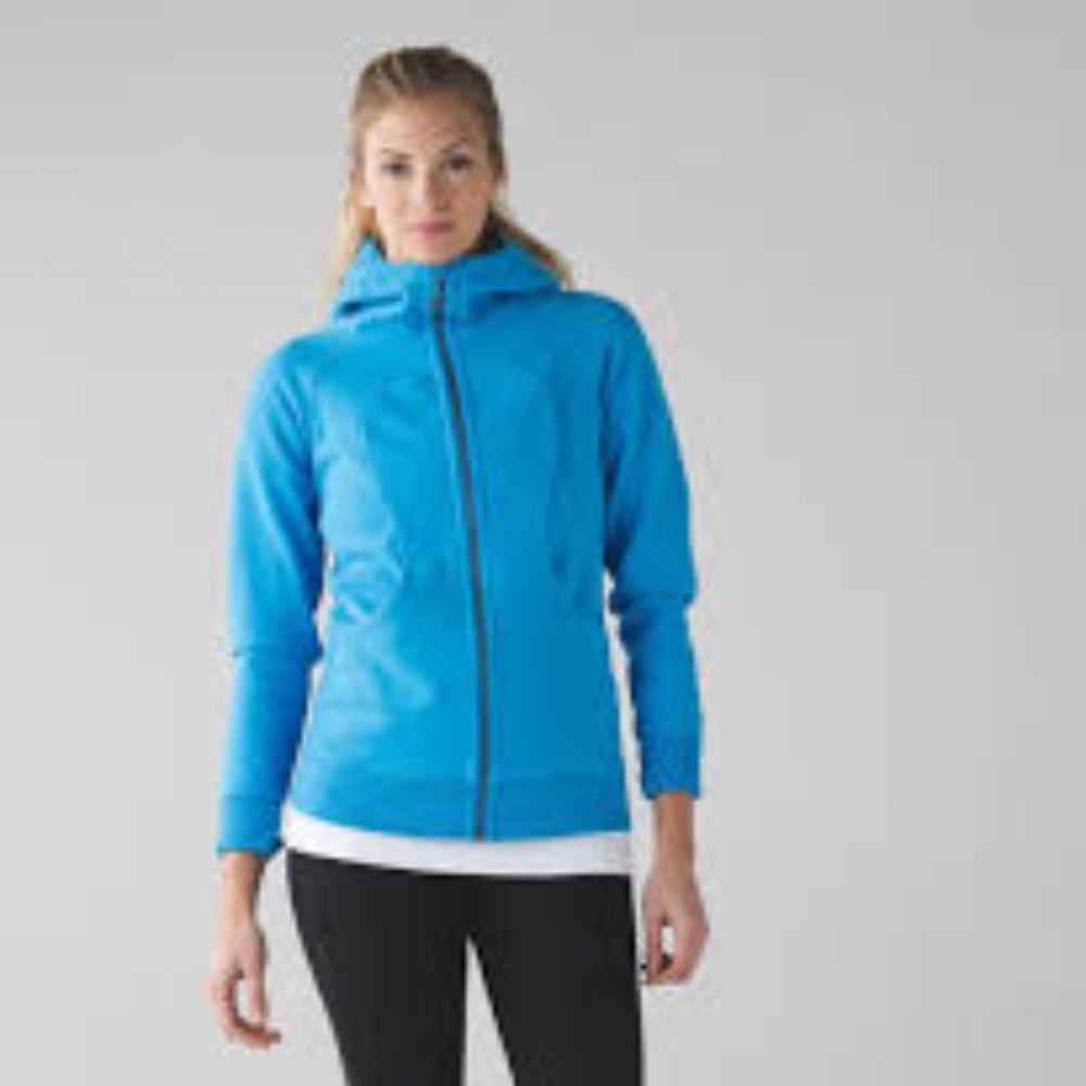 NWT kayak blue scuba hoodie lululemon athletica size 4